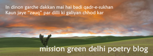 mission green delhi poetry