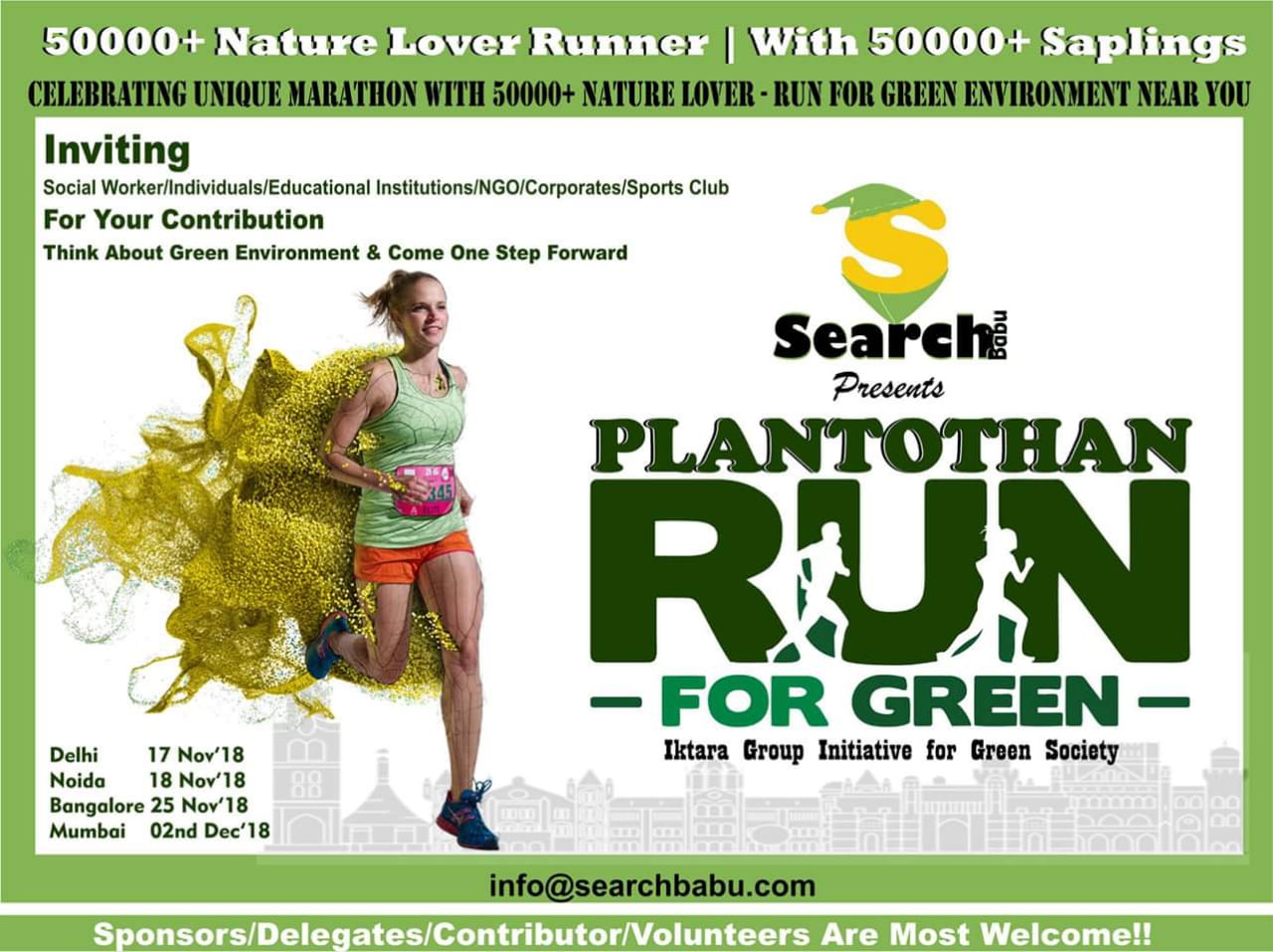 Plantothan – Run For Green Campaign By Searchbabu