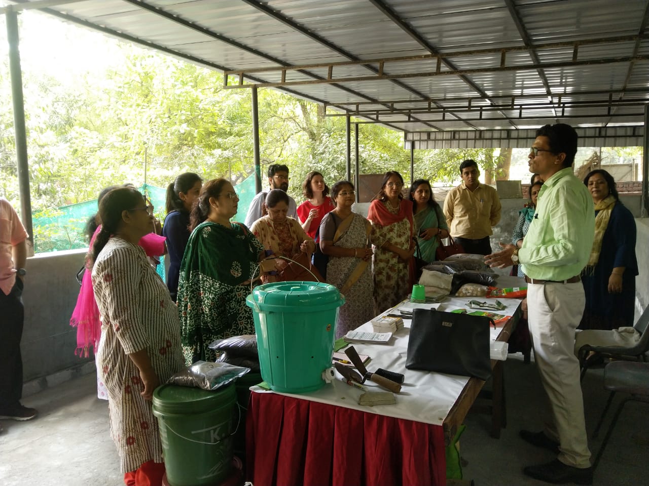 Terrace Farming Training Session at Daulat Ram College by Environmentalist Pravin Mishra